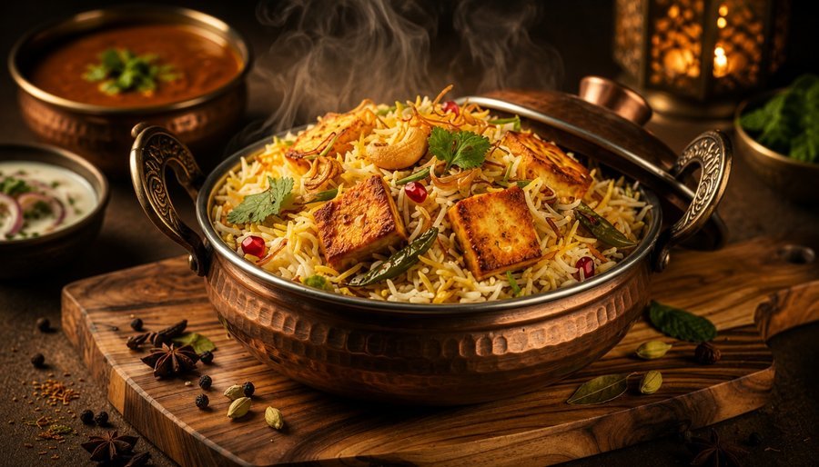 Kadai Paneer Biryani
