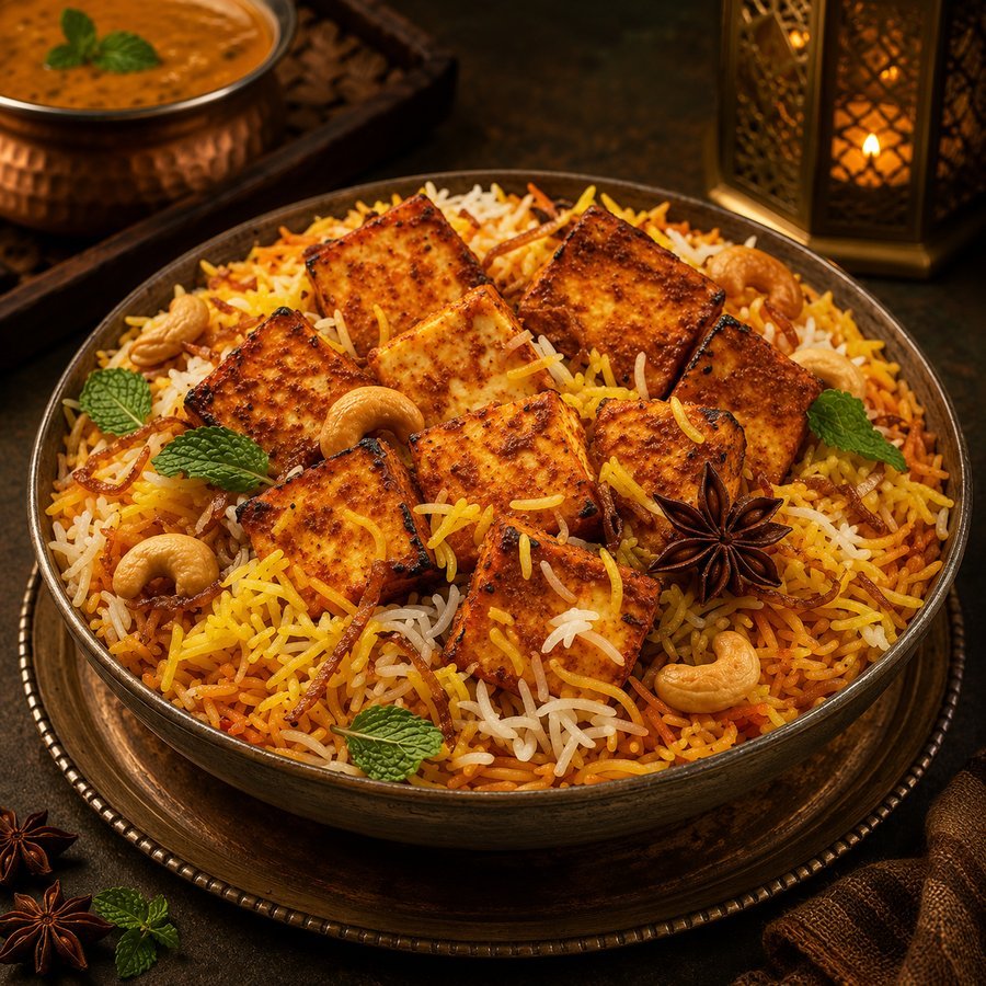 Paneer Tikka Biryani